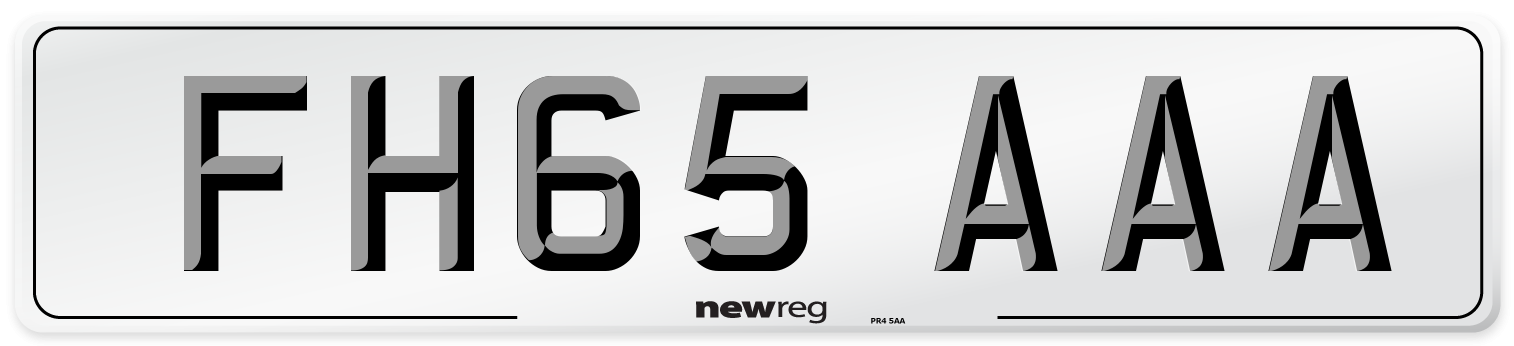 FH65 AAA Number Plate from New Reg